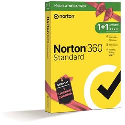 NORTON 360 STANDARD 10GB CZ 1uživ., 1 zařízení, 12měsíců, 1+1 ZDARMA, box