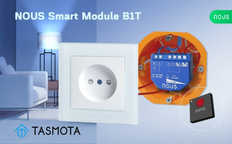 NOUS B1T WiFi Tasmota Smart 1kanálový spínač