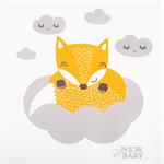 Nová detská prebaľovacia podložka Fox White 50x70cm