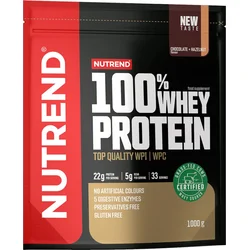 Nutrend 100% WHEY protein 1000 g, čokoláda+lískový ořech