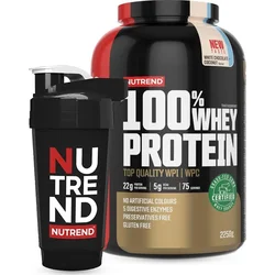 Nutrend 100% WHEY proteín biela čokoláda + kokos 2250g + SHAKER
