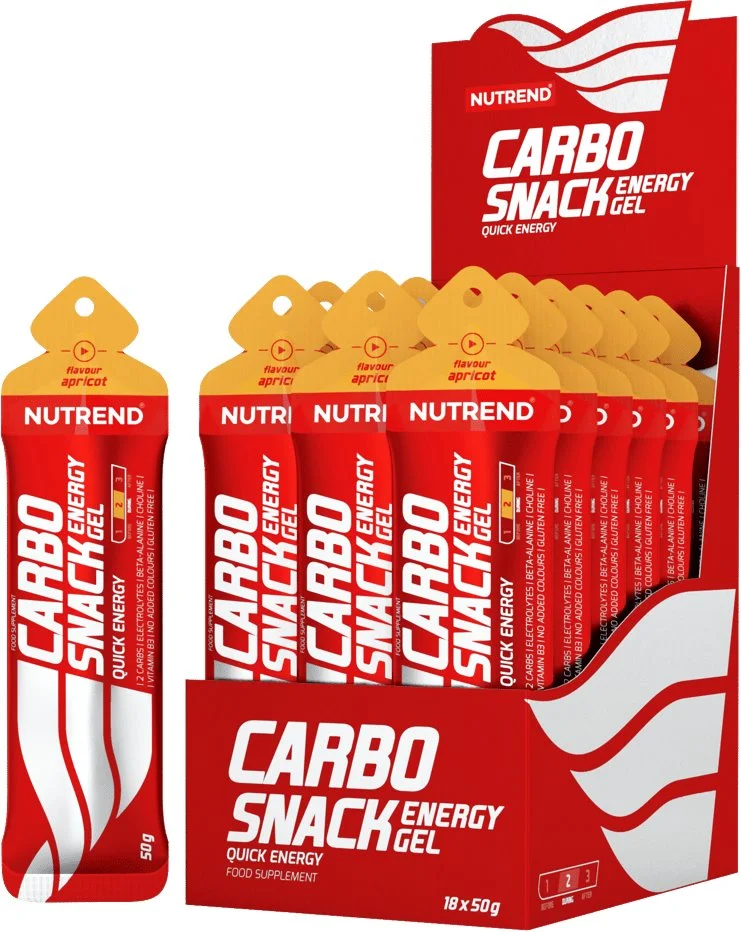 Nutrend CARBOSNACK sáček 50 g, meruňka