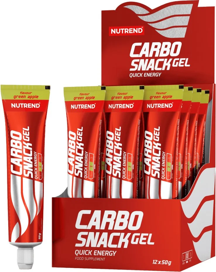 Nutrend CARBOSNACK tuba 50 g, zelené jablko