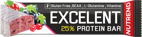 Nutrend EXCELENT protein bar 85 g, černý rybíz s brusinkami, 5ks