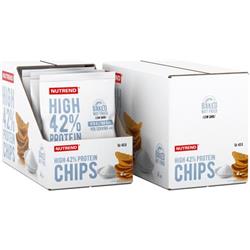 Nutrend HIGH PROTEIN CHIPS 6x 40 g, soľ