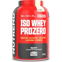 Nutrend ISO WHEY PROZERO, 2250g, bílá čokoláda 8594014869187 - Sportovní výživy