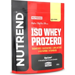Nutrend ISO WHEY PROZERO, 500g, pudinková vanilka 8594014868548 - Sportovní výživy