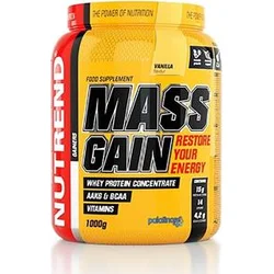 Nutrend MASS GAIN, 1000g, vanilka 8594073174130 - Sportovní výživy