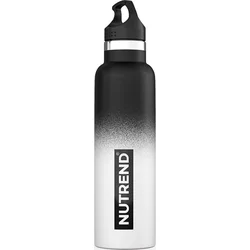 Nutrend Nerezová láhev 750 ml, černo-bílá