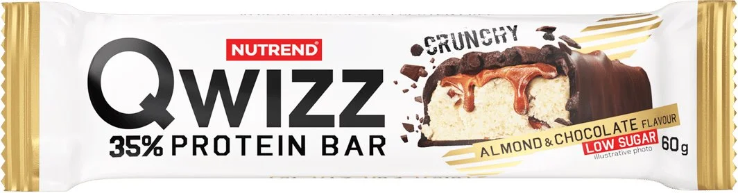 Nutrend QWIZZ protein bar 60 g, mandle+čokoláda