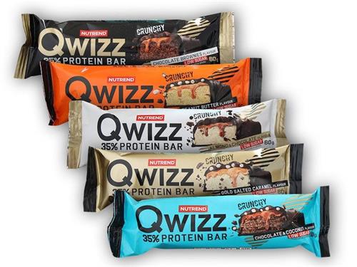 Nutrend QWIZZ protein bar 60 g, mix 6ks
