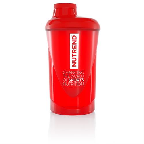 Nutrend Shaker se sítkem 600 ml, červený