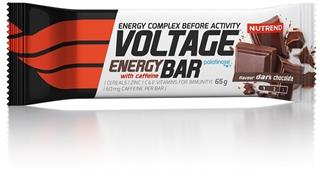 Nutrend VOLTAGE ENERGY bar whith CAFFEINE 65 g, hořká čokoláda