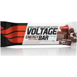 Nutrend VOLTAGE ENERGY bar whith CAFFEINE 65 g, hořká čokoláda