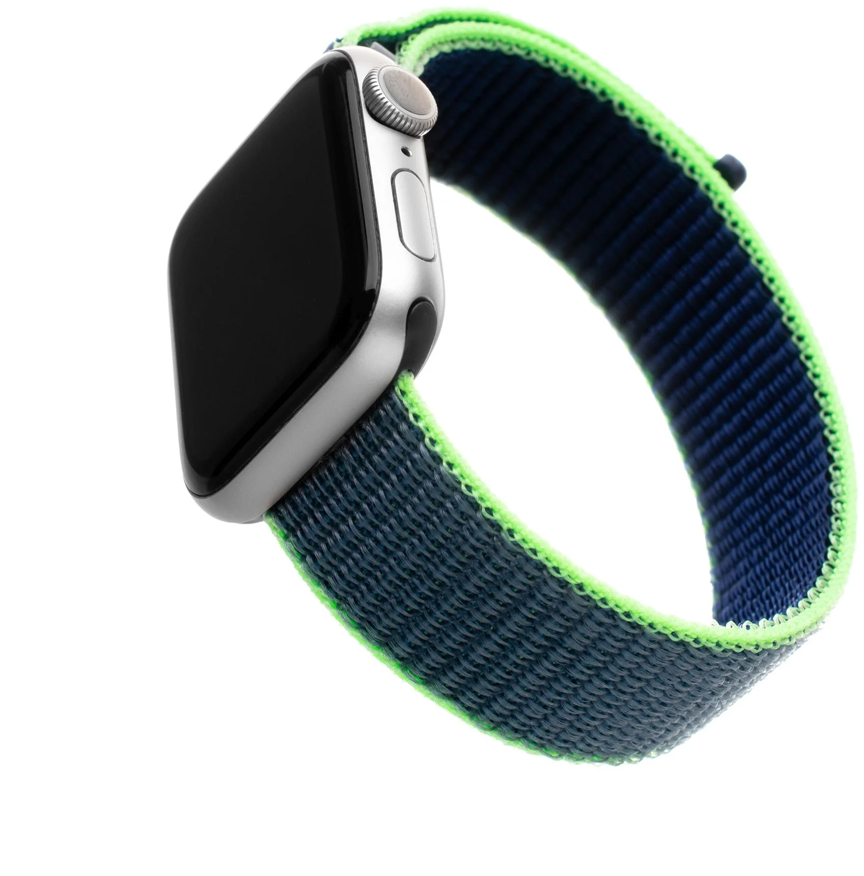 Nylonový remienok FIXED pre Apple Watch 38/40/41 mm, neónovo modrý
