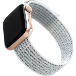 Nylonový remienok FIXED pre Apple Watch 42/44/45 mm, biely