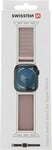 Nylonový remienok Swissten pre Apple Watch 42/44/45/49 mm, ružovo-zlatý