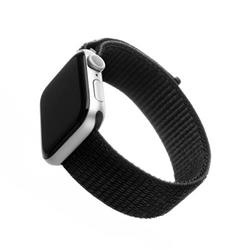 Nylonový řemínek FIXED Nylon Strap pro Apple Watch 38/40/41 mm, černý