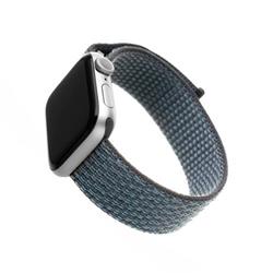 Nylonový řemínek FIXED Nylon Strap pro Apple Watch 38/40/41 mm, temně šedý