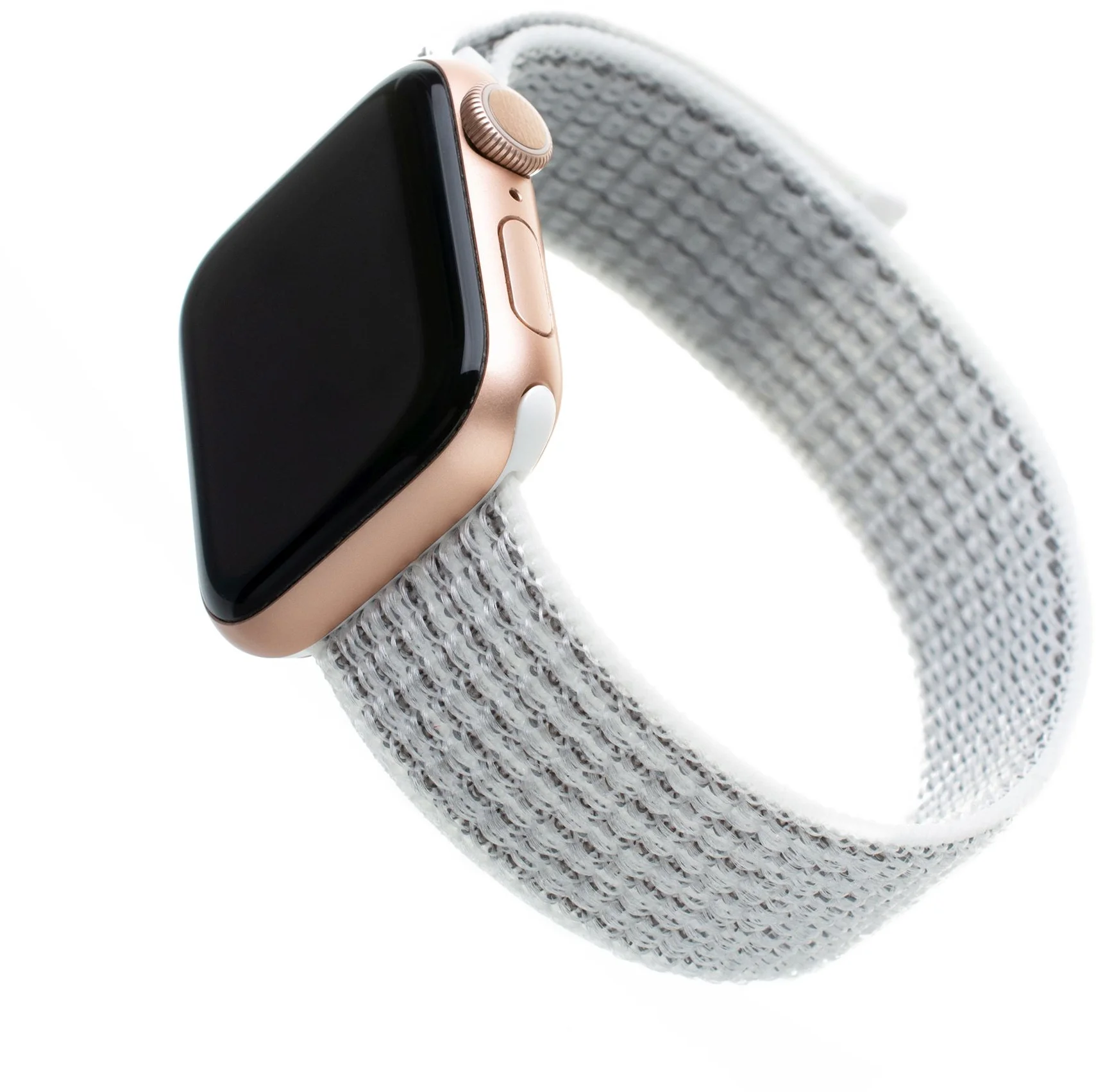 Nylonový řemínek FIXED Nylon Strap pro Apple Watch 42/44/45mm, bílý