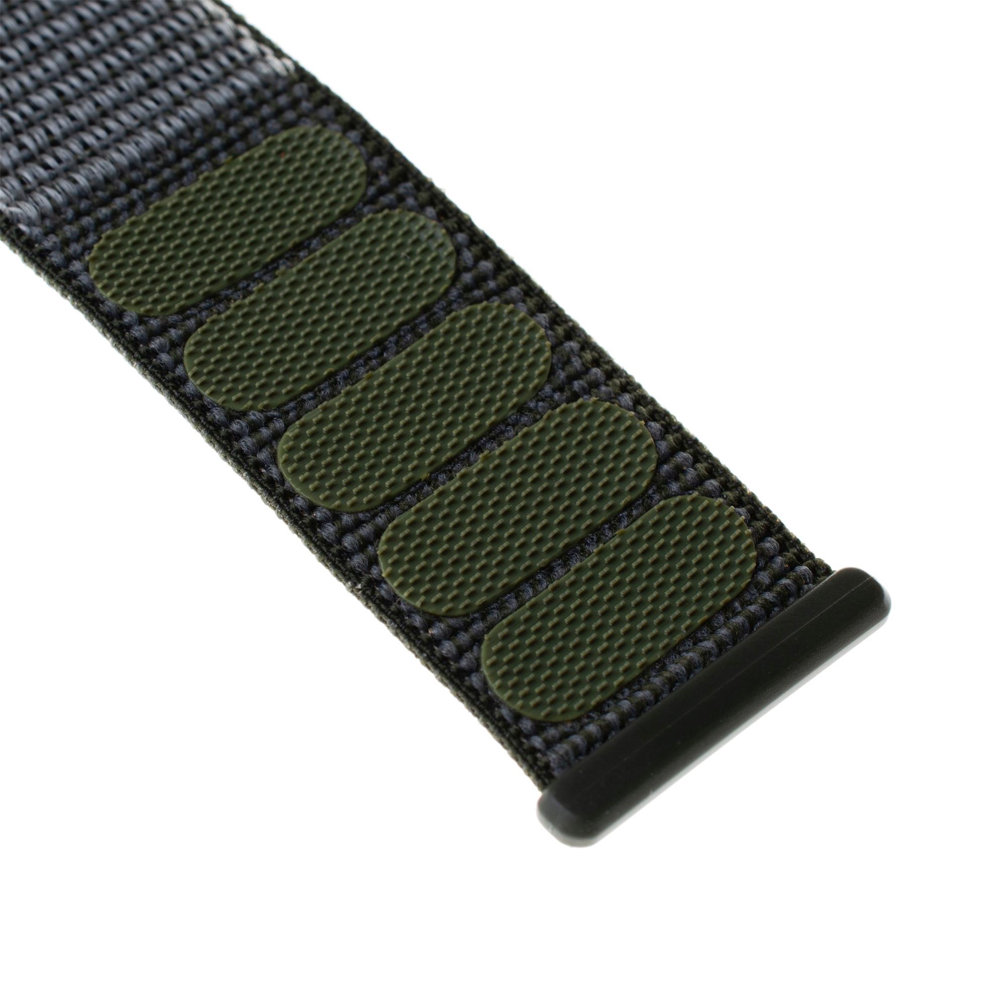 Nylonový řemínek FIXED Nylon Strap pro Apple Watch 42/44/45mm, olivový