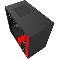 NZXT H200, černo-červená