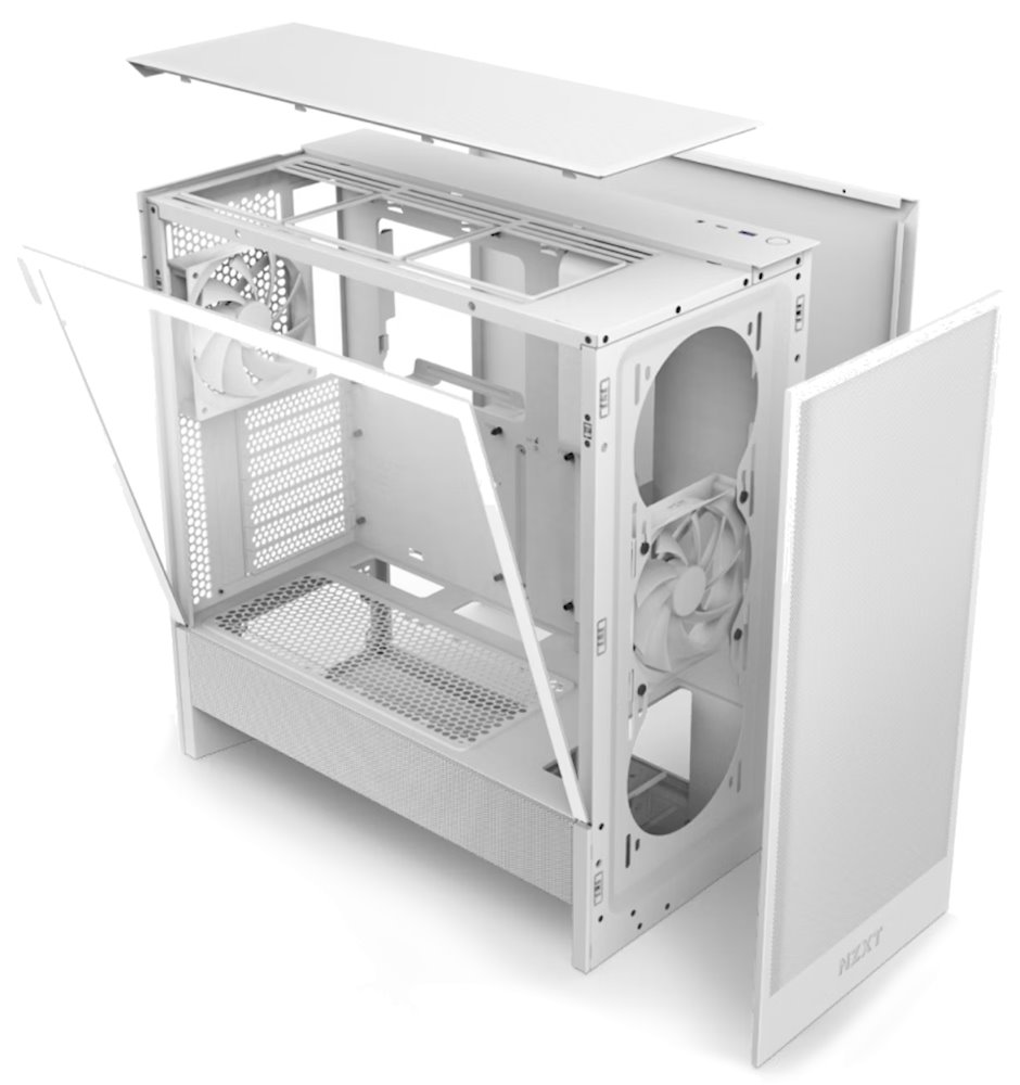 NZXT H5 Flow, biela