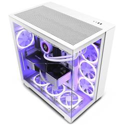 NZXT H9 Flow, bílá