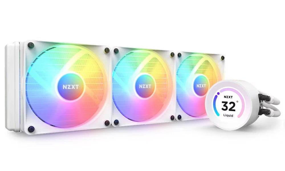 NZXT Kraken 360 ELITE RGB bílý