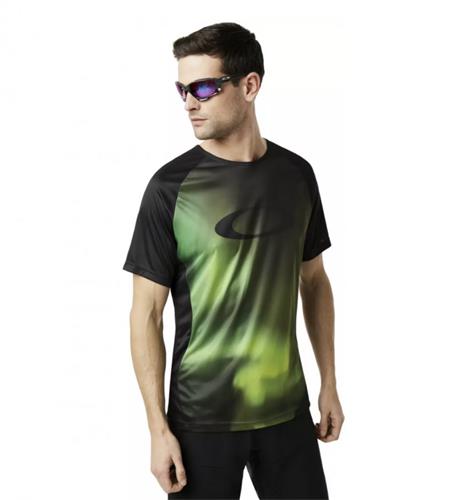 OAKLEY MTB SS TECH TEE AURORA BOREALIS, vel.XL - MTB dres