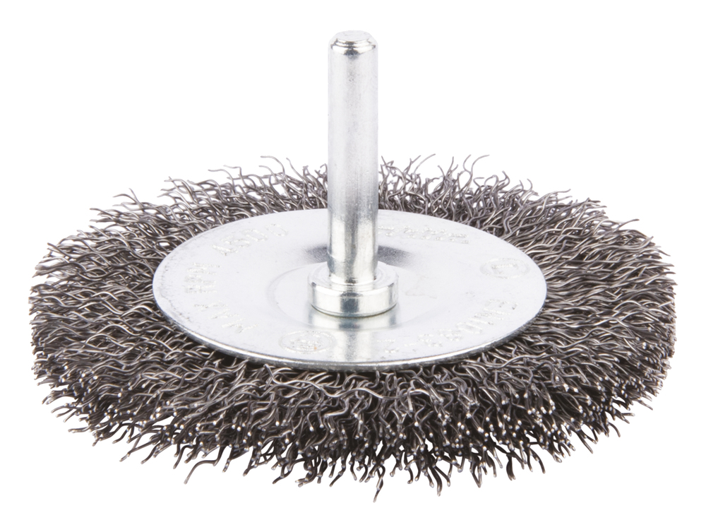 Oceľový drôtený kotúč MAKITA, valcová stopka, 75x6 mm