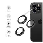 Ochranná skla čoček fotoaparátů FIXED Camera Glass pro Apple iPhone 16 Pro/16 Pro Max, space gray