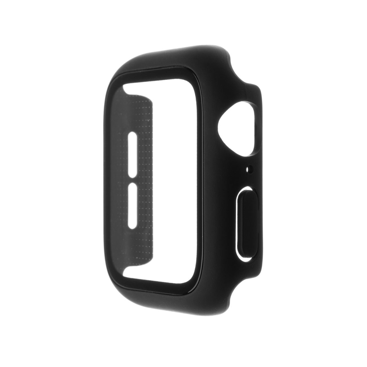 Ochranné pouzdro FIXED Pure+ s temperovaným sklem pro Apple Watch 44mm, černé