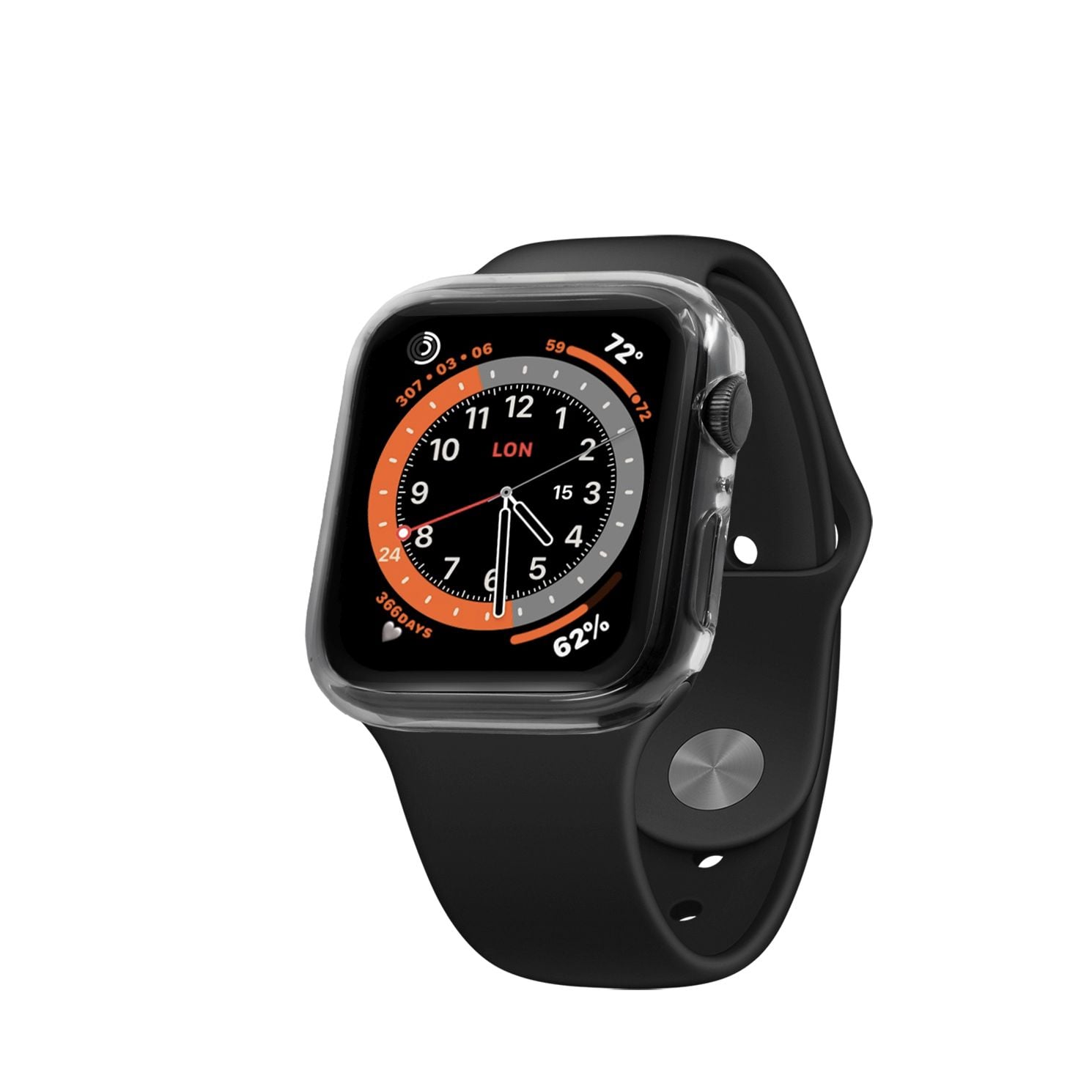 Ochranné puzdro FIXED Pure s tvrdeným sklom pre Apple Watch 40 mm, číre