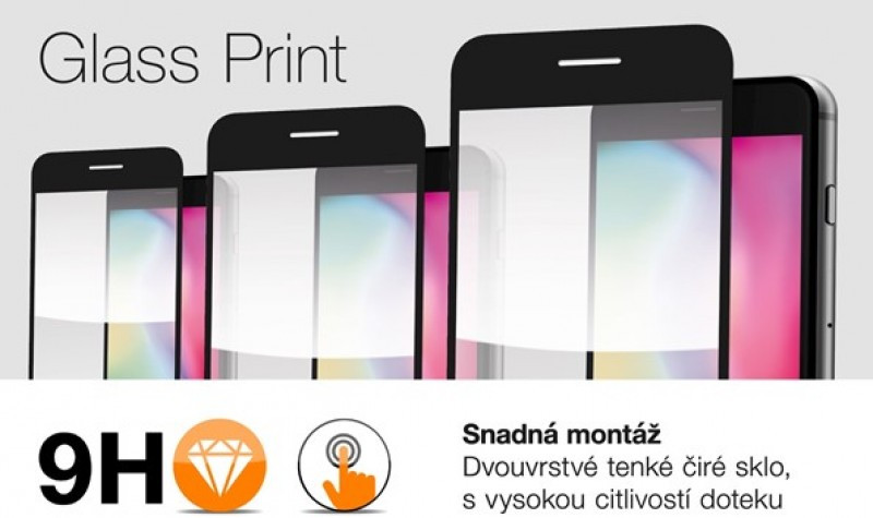 Ochranné sklo GLASS PRINT Samsung Galaxy A15 4G/5G/LTE, čierne, celoplošné lepidlo