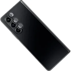Ochranné sklo na šošovky fotoaparátu FIXED Camera Glass pre Samsung Galaxy Z Fold 5 5G, čierne