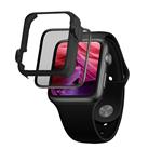 Ochranné tvrdené sklo FIXED 3D Full-Cover pre Apple Watch 42 mm s aplikátorom, s lepidlom na celý displej, čierne