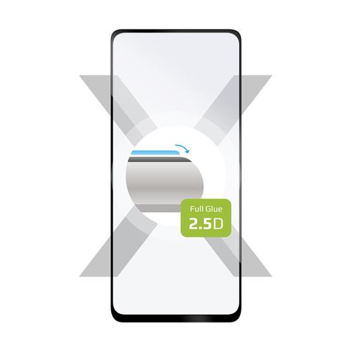 Ochranné tvrdené sklo FIXED Full-Cover pre Infinix Hot 11s, lepidlo na celý displej, čierne