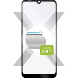 Ochranné tvrdené sklo FIXED Full-Cover pre Motorola E6s Plus, priľnavé na celý displej, čierne