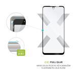 Ochranné tvrdené sklo FIXED Full-Cover pre Motorola Moto G31, lepiace cez celý displej, čierne