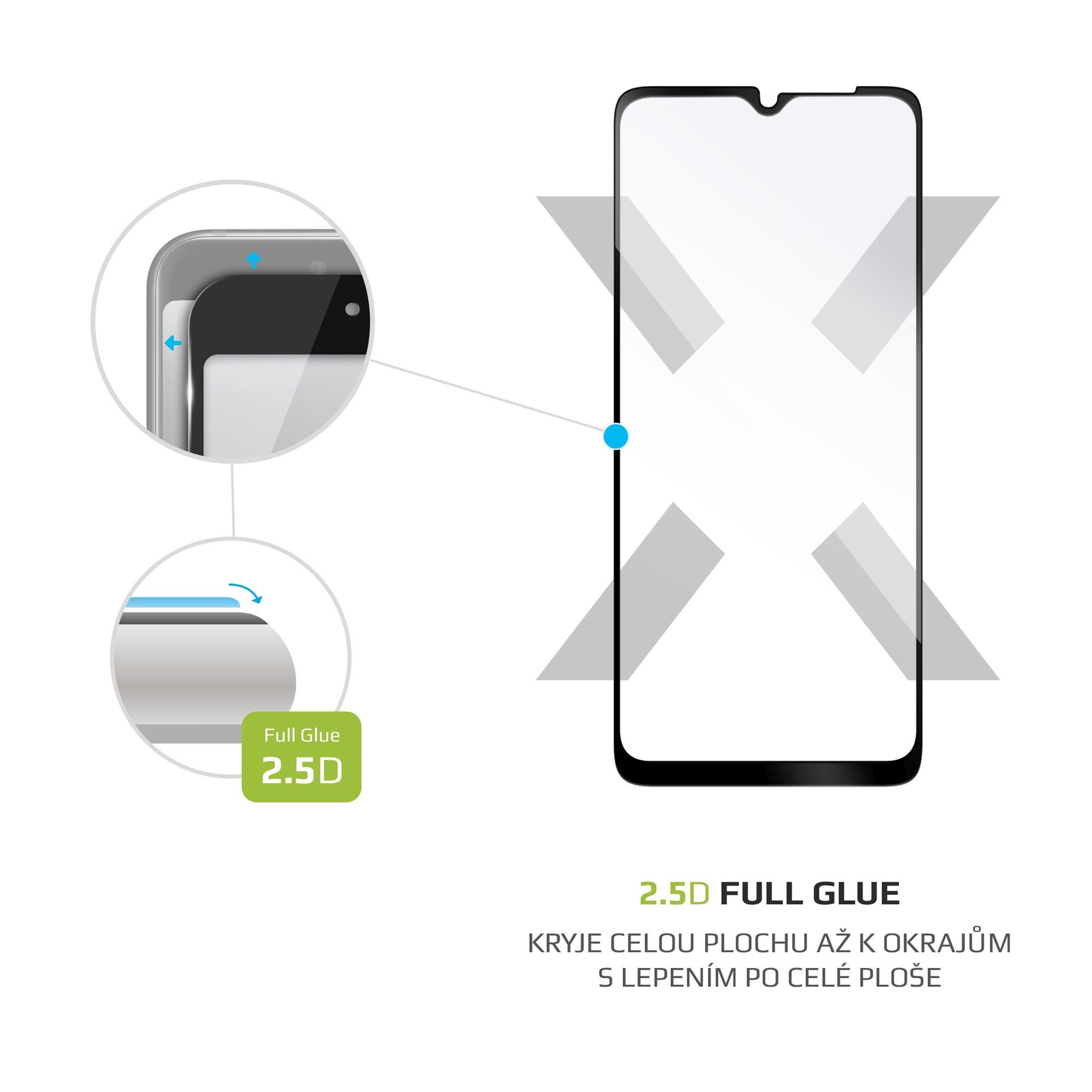 Ochranné tvrdené sklo FIXED Full-Cover pre Samsung Galaxy A13/A13 5G, priľnavé na celý displej, čierne