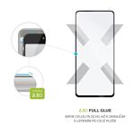 Ochranné tvrdené sklo Full-Cover pre Samsung Galaxy A53 5G, lepiace cez celý displej, čierne