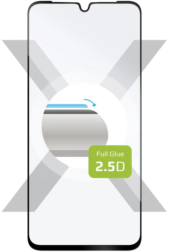 Ochranné tvrzené sklo FIXED Full-Cover pro Samsung Galaxy A16 4G/5G, černé