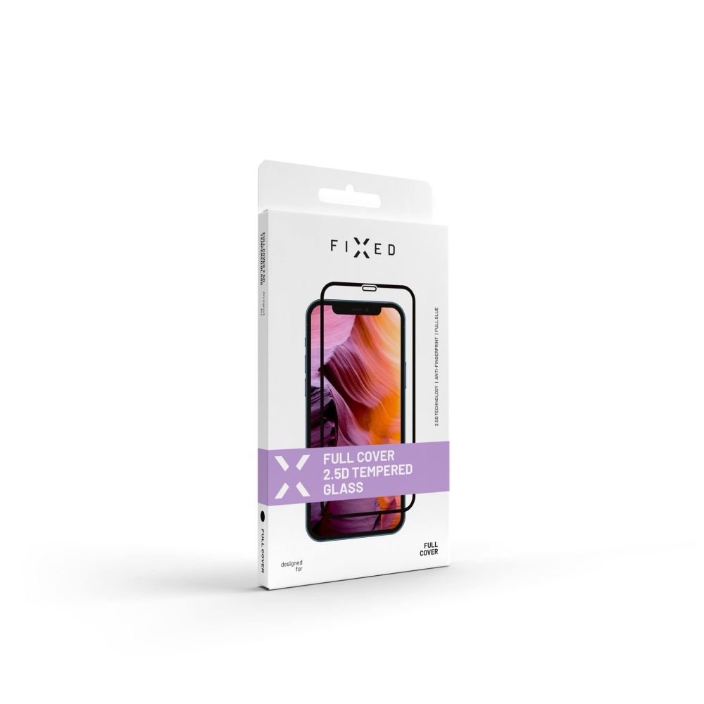 Ochranné tvrzené sklo FIXED Full-Cover pro Xiaomi Redmi Note 13 Pro 5G/POCO X6 5G, lepení přes celý displej, černé