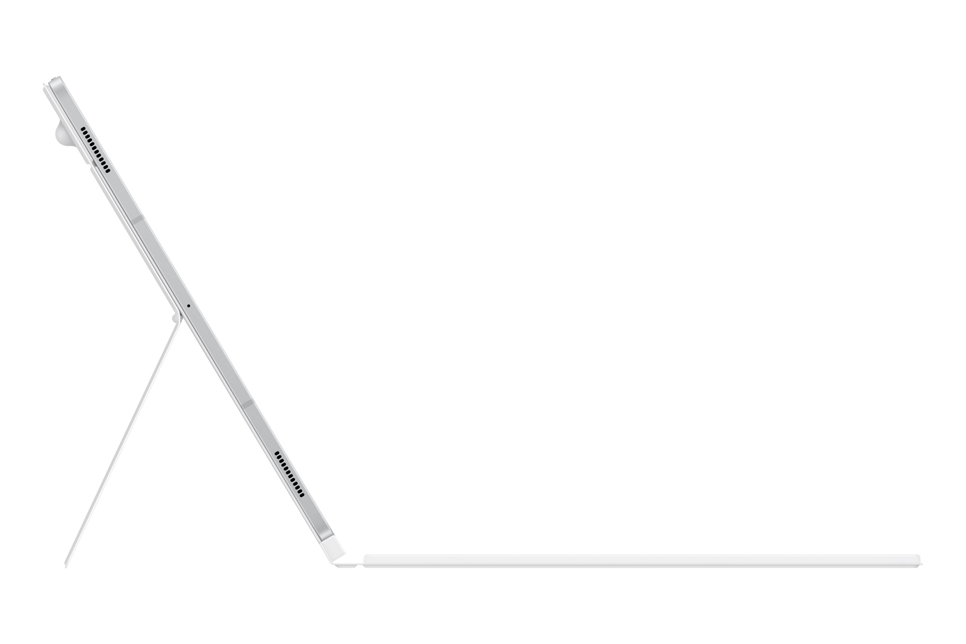 Ochranný kryt Samsung s klávesnicou a touchpadom pre Tab S10 Ultra/S9 Ultra biely
