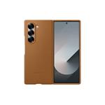 Ochranný kryt Samsung z vegánskej kože pre Z Fold6 Brown
