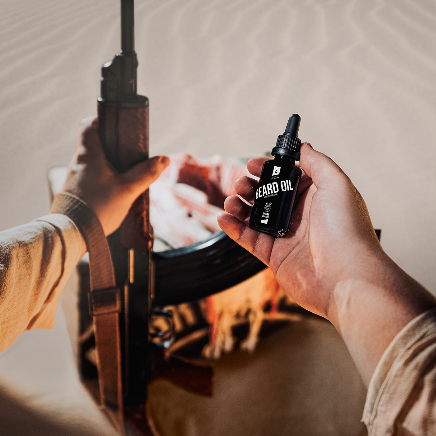 Olej na fúzy Angry Beards Khalifa the Sheikh 30 ml