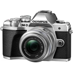 OLYMPUS E-M10 Mark III kit - tělo stříbrné + objektiv 14-42 II R stříbrný (V207071SE000)