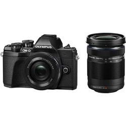 OLYMPUS E-M10 Mark III Pancake DZ Kit - tělo černé + objektivy ED 14-42EZ černý + 40-150mm R černý