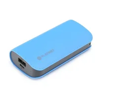 Omega Platinet 5200mAh kožená, modrá PMPB52LBL